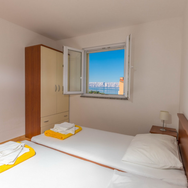 Camere da letto, Principium Apartmani, Appartamenti Principium vicino al mare, Klenovica, Quarnero, Croazia Klenovica