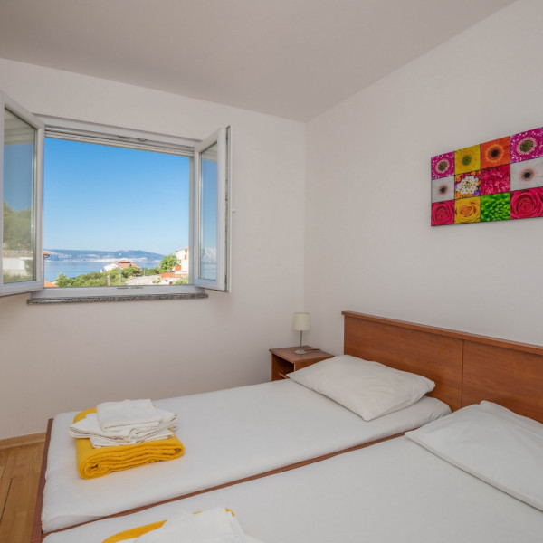 Camere da letto, Principium Apartmani, Appartamenti Principium vicino al mare, Klenovica, Quarnero, Croazia Klenovica